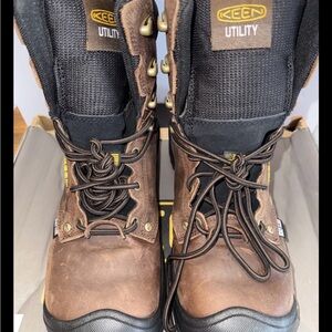 Keen Utility Men's Brown and Black Work Boots